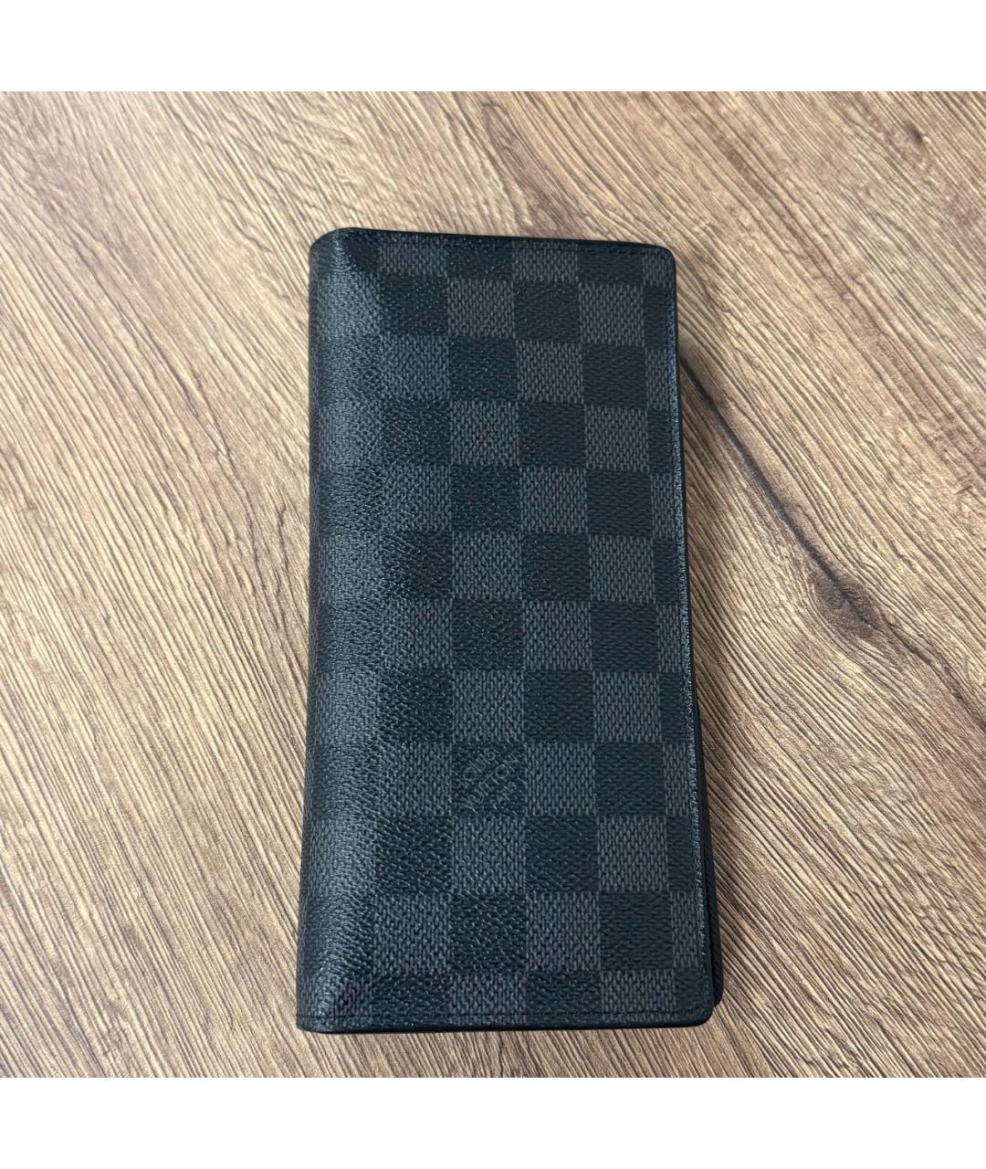 LOUIS VUITTON Антрацитовый кошелек, фото 2