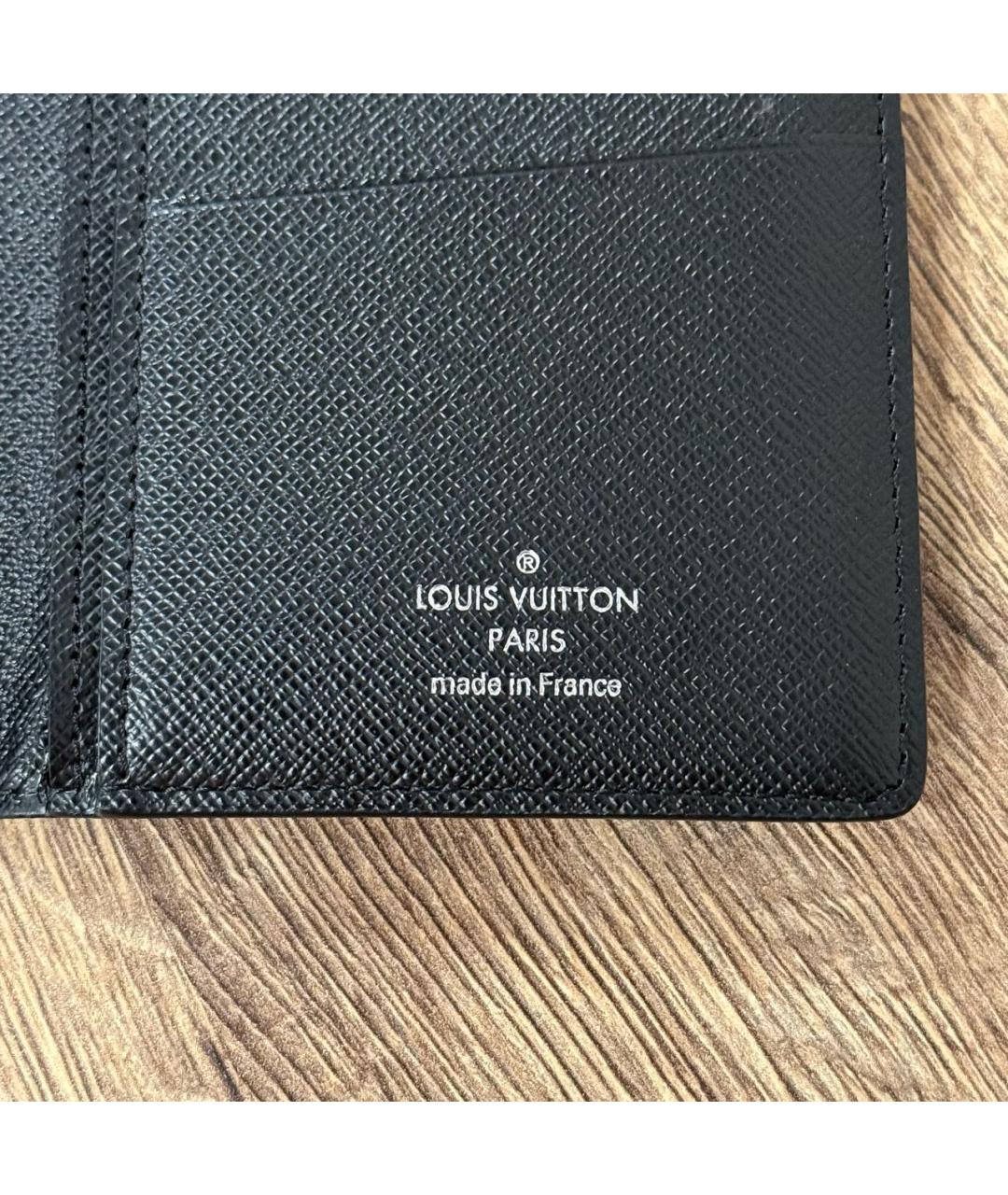 LOUIS VUITTON Антрацитовый кошелек, фото 6