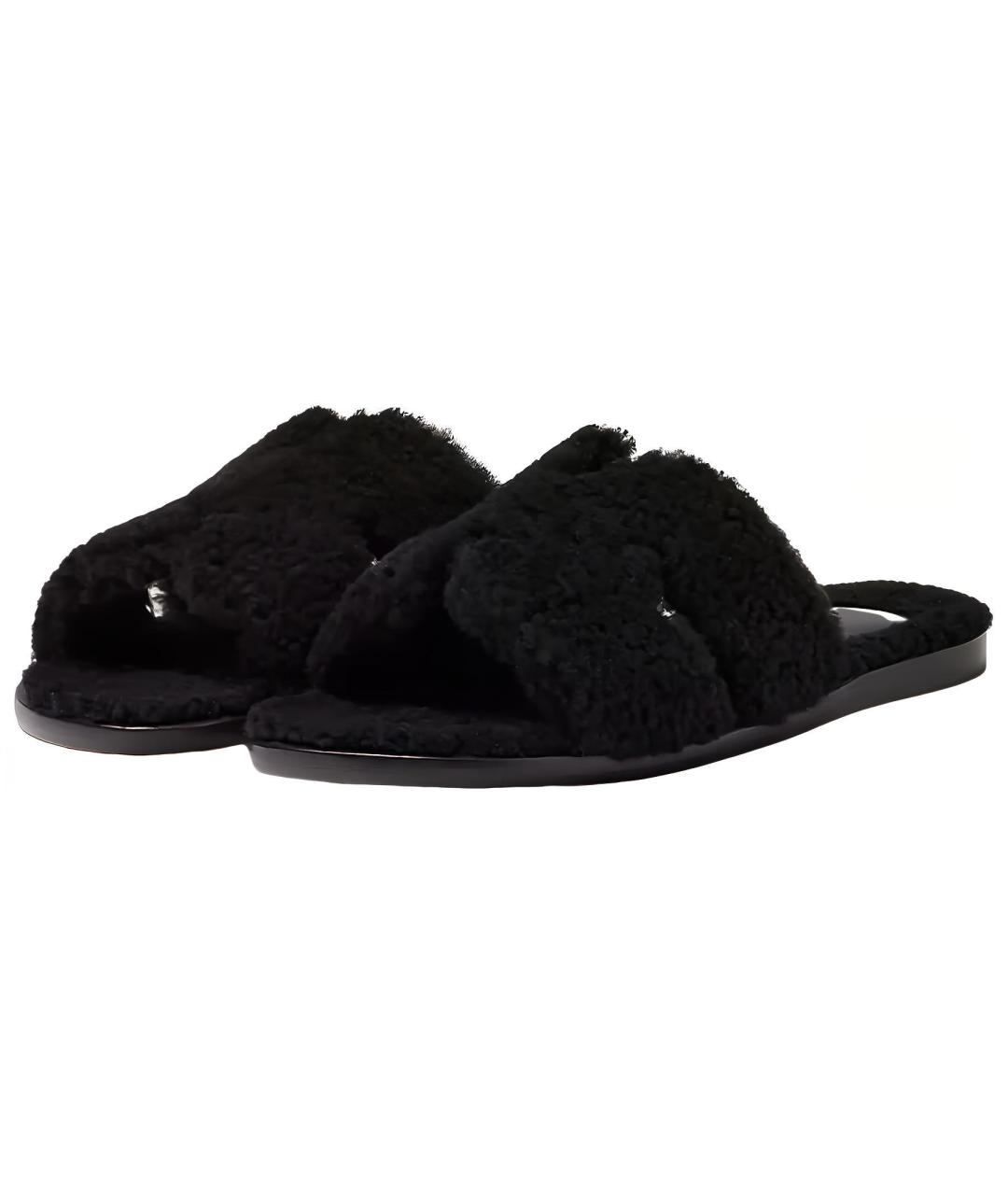 HERMES Черные сандалии, фото 3