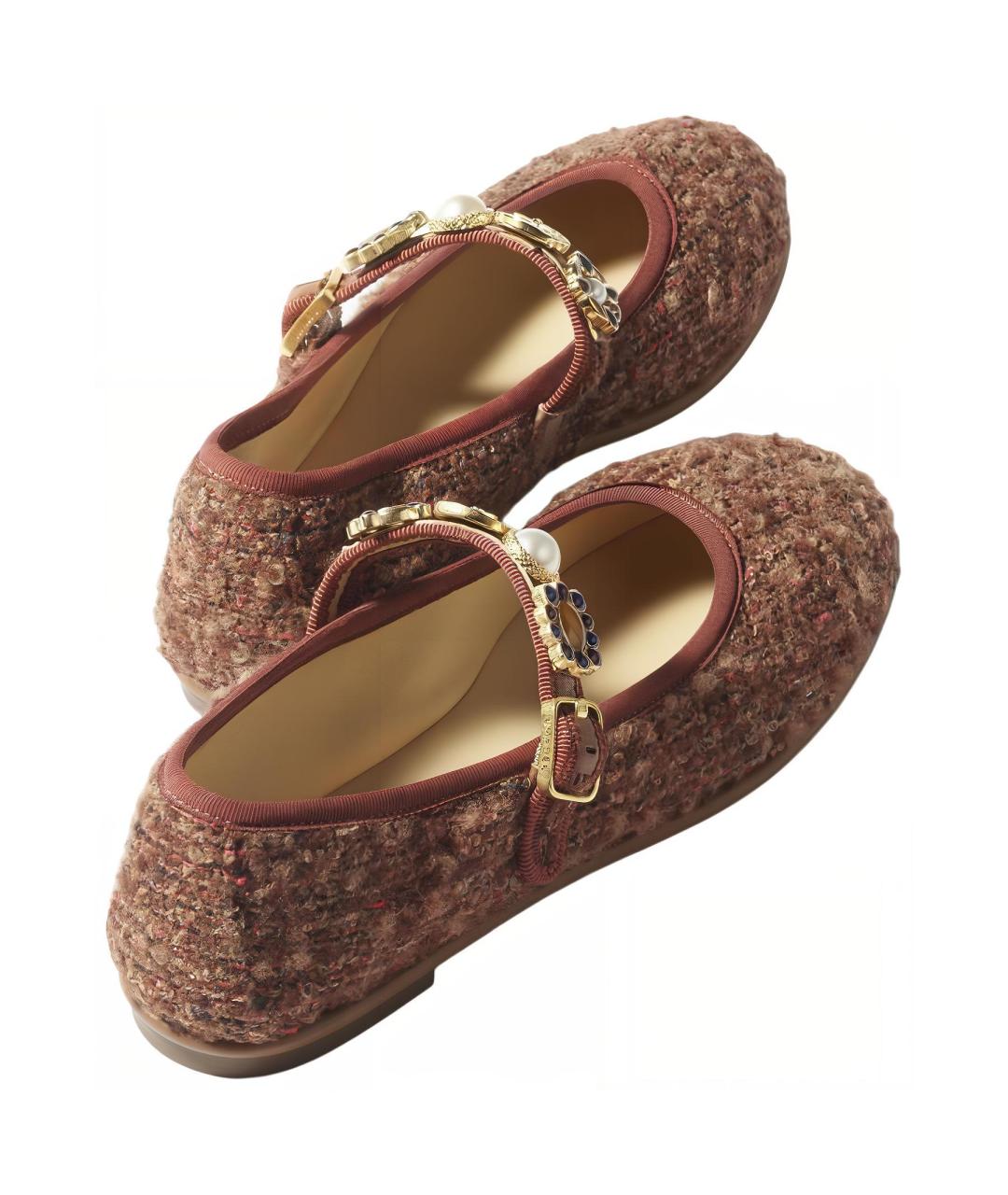 CHANEL Красные туфли, фото 5