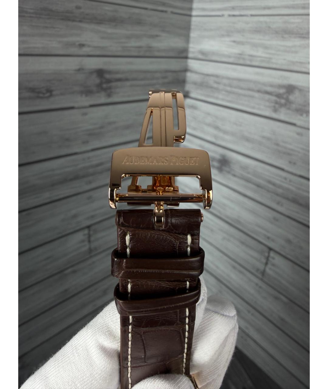 Audemars Piguet Коричневые часы из розового золота, фото 8