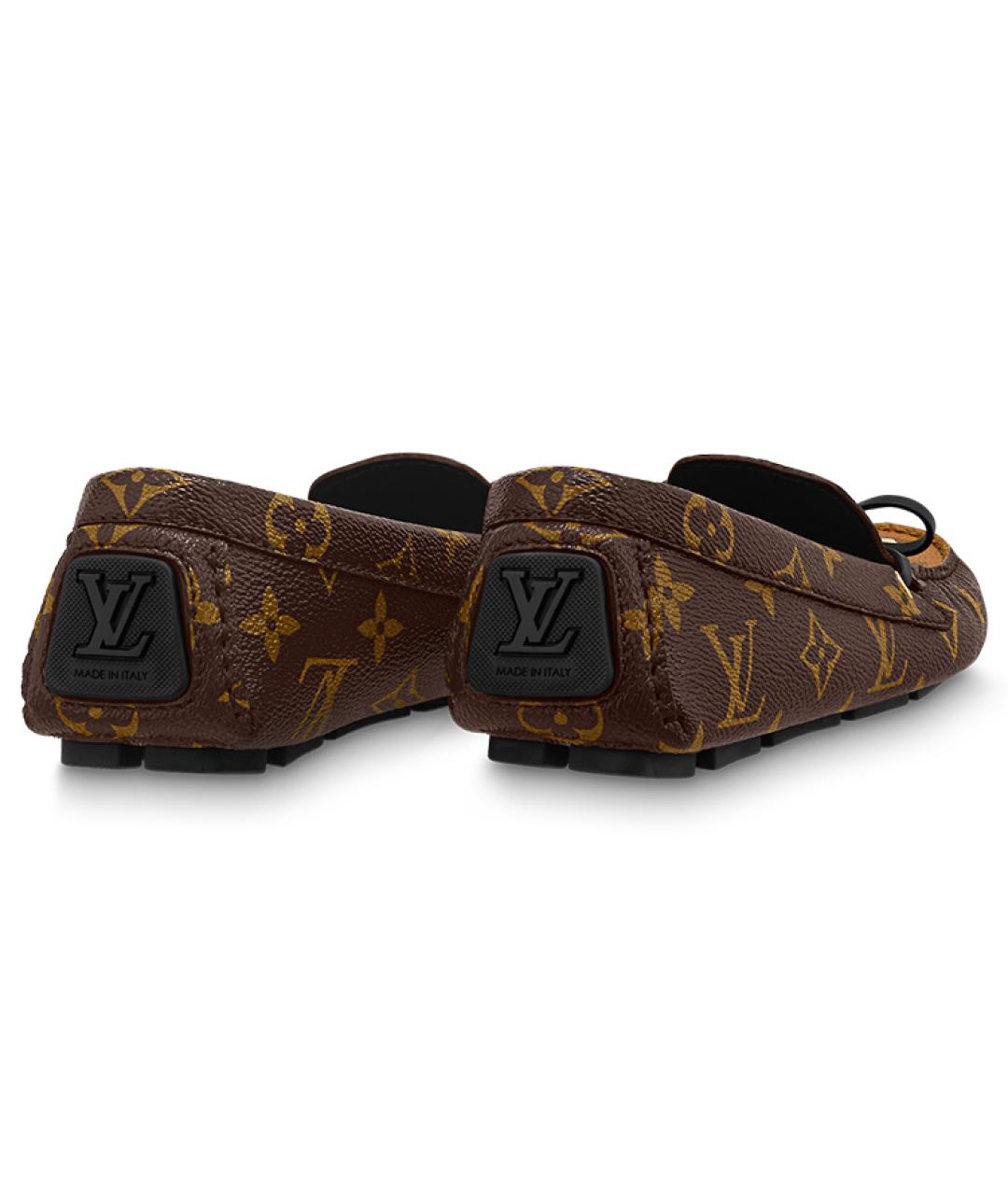 LOUIS VUITTON Коричневые лоферы, фото 4