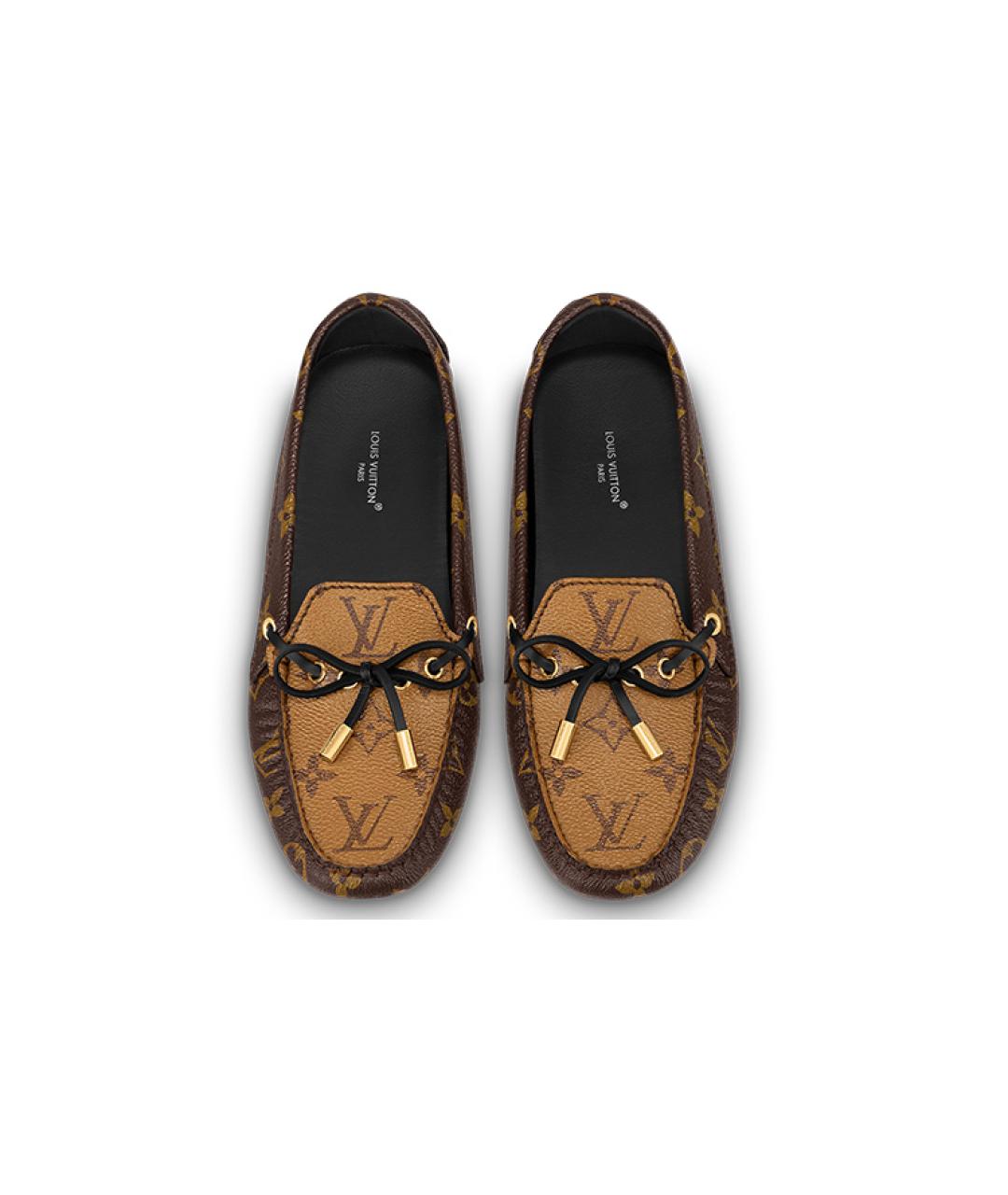 LOUIS VUITTON Коричневые лоферы, фото 3