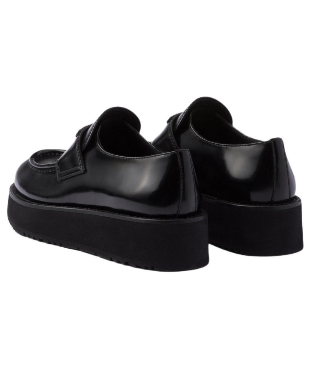 PRADA Черные кожаные лоферы, фото 4