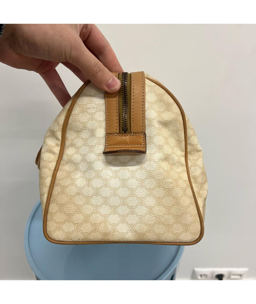 CELINE Бежевая сумка с короткими ручками, фото 3