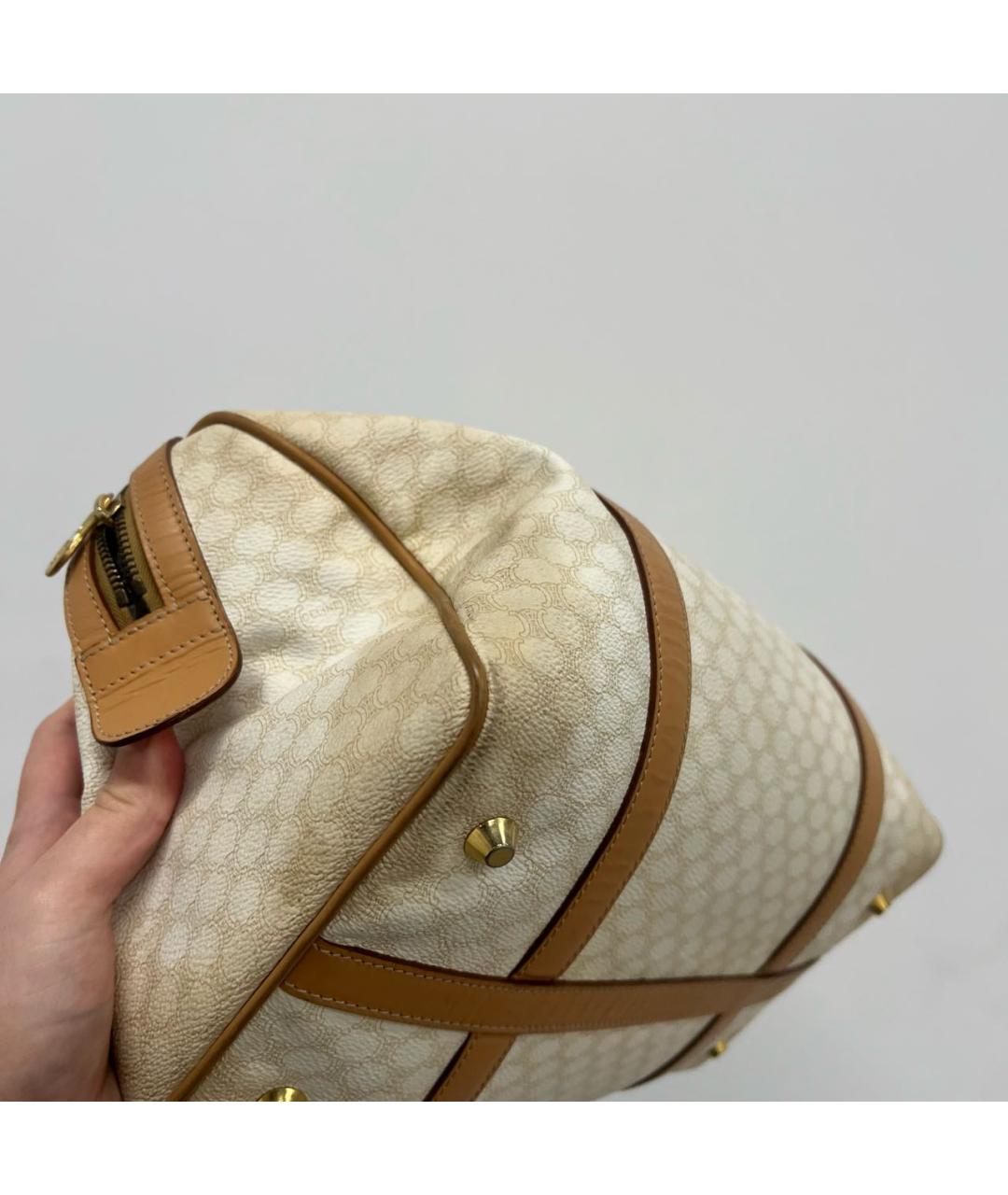 CELINE Бежевая сумка с короткими ручками, фото 6