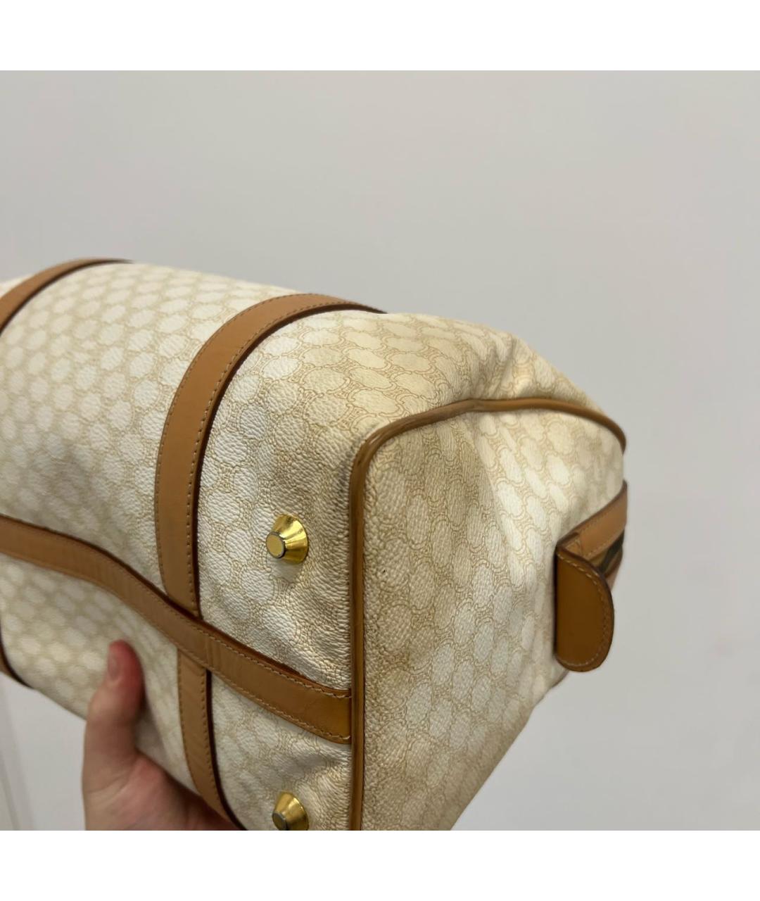 CELINE Бежевая сумка с короткими ручками, фото 7