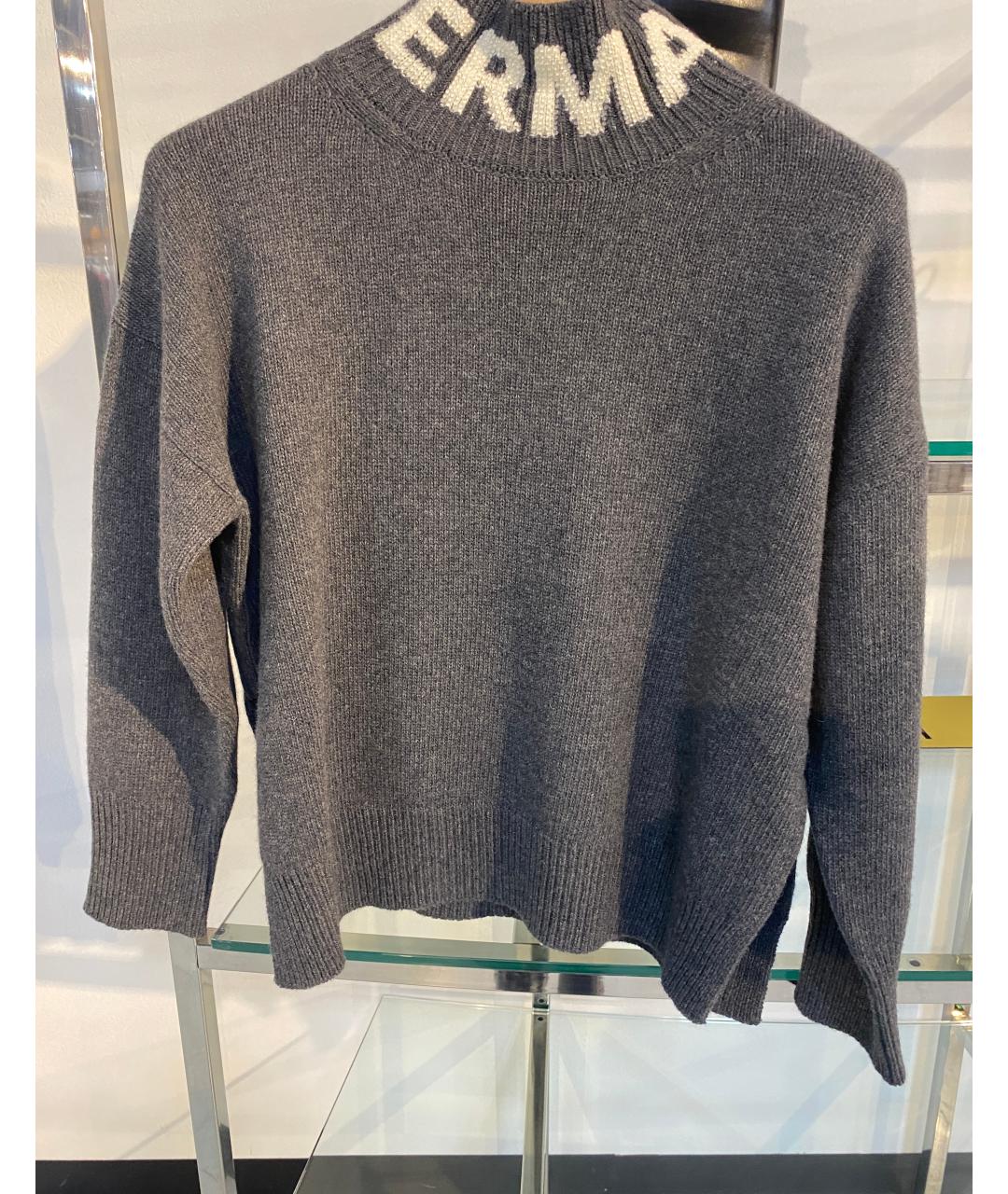 ERMANNO FIRENZE Серый шерстяной джемпер / свитер, фото 4