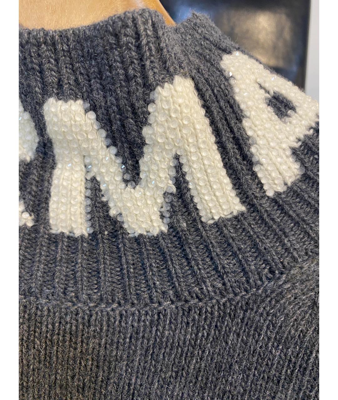 ERMANNO FIRENZE Серый шерстяной джемпер / свитер, фото 3