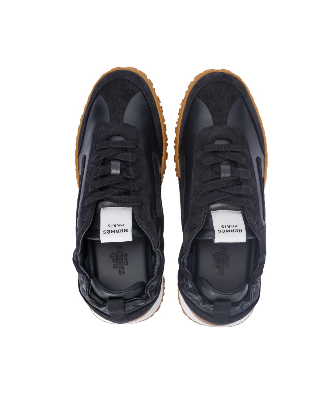 HERMES Черные кроссовки, фото 3