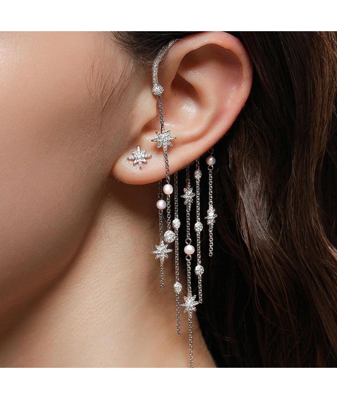 APM Monaco Серебряные серебряные клипсы, фото 4