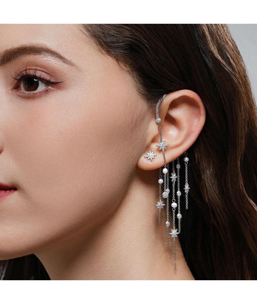 APM Monaco Серебряные серебряные клипсы, фото 3