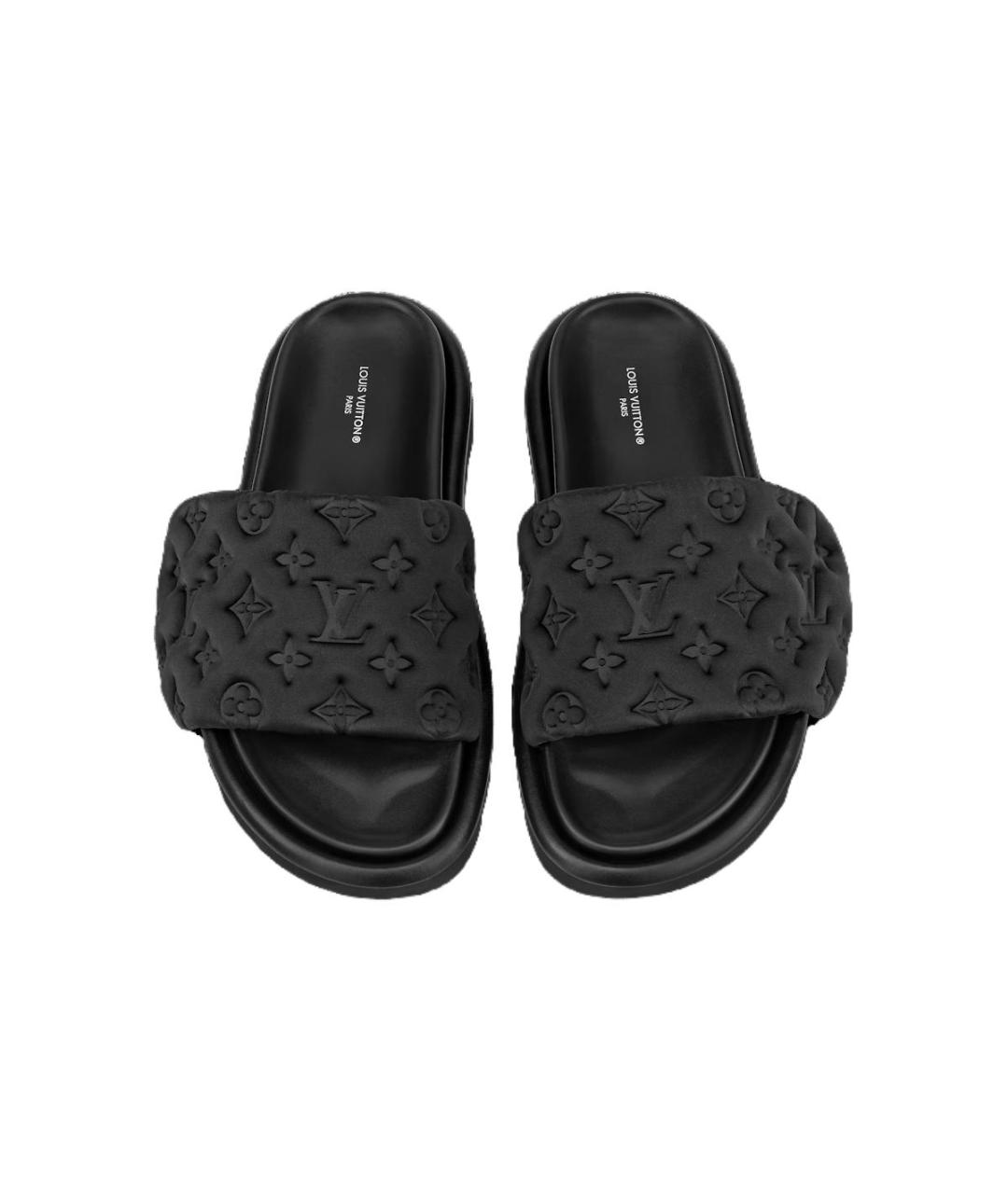 LOUIS VUITTON Черные сандалии, фото 4