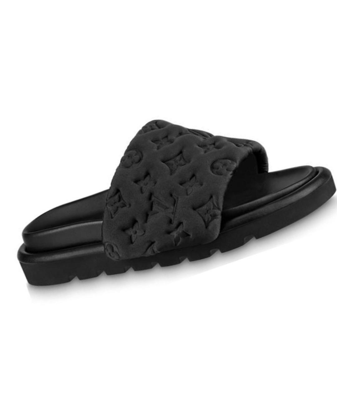 LOUIS VUITTON Черные сандалии, фото 2