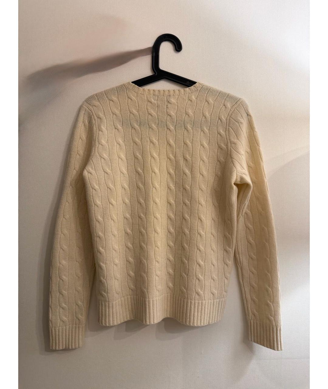 POLO RALPH LAUREN Бежевый кашемировый джемпер / свитер, фото 2