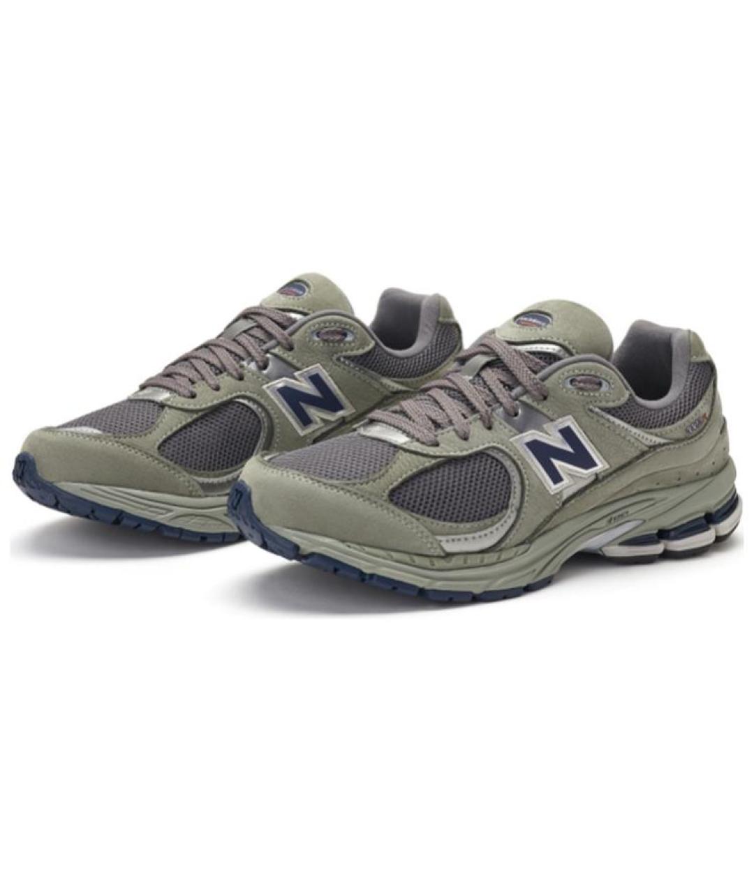 NEW BALANCE Серые замшевые кроссовки, фото 3