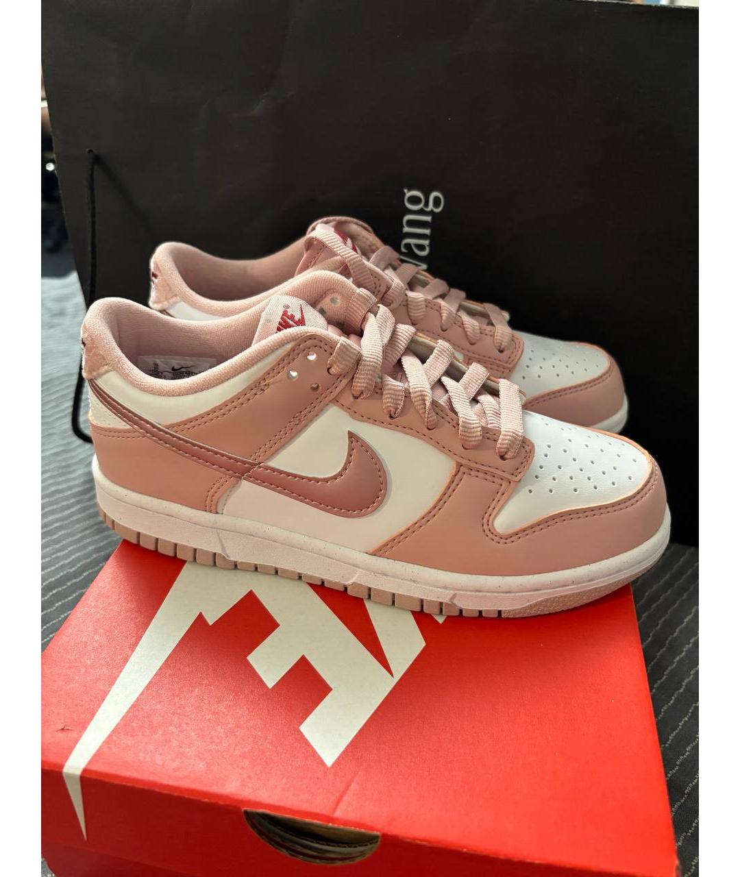 NIKE Розовые кожаные кеды, фото 4