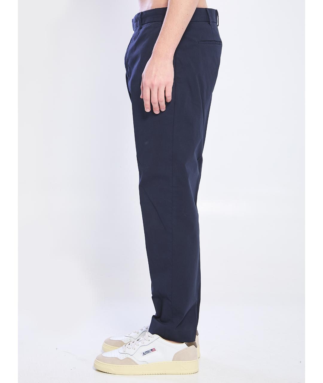 PT TORINO Синие хлопковые повседневные брюки, фото 3