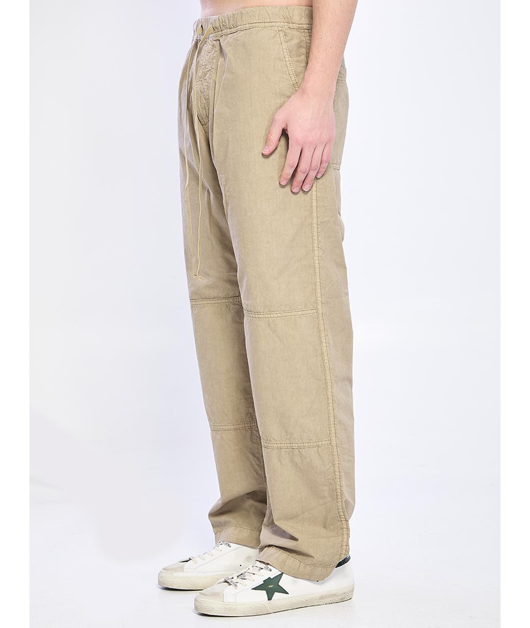 HAIKURE Бежевые хлопковые повседневные брюки, фото 2