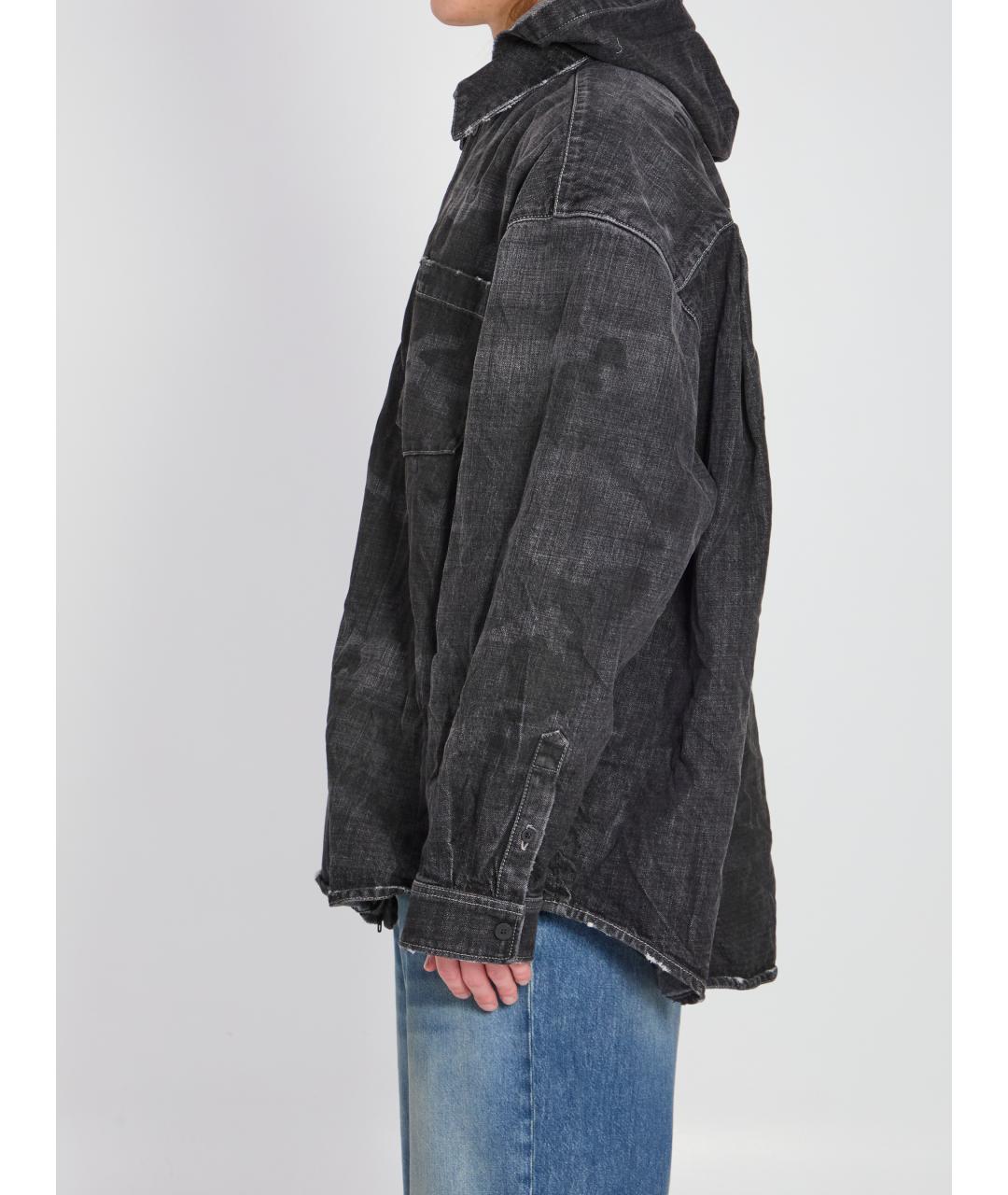 BALENCIAGA Черная хлопковая куртка, фото 2