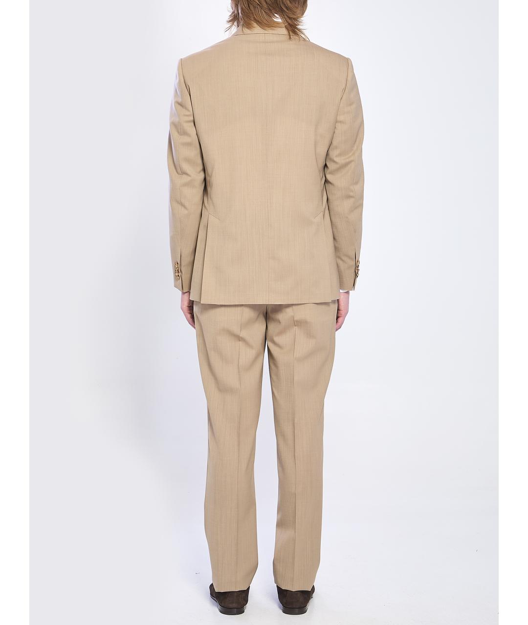 LARDINI Бежевый классический костюм, фото 5