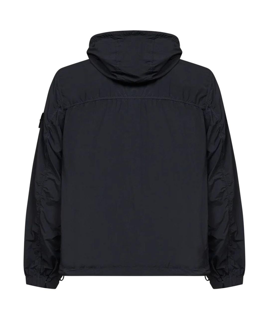 STONE ISLAND Черная полиамидовая куртка, фото 2