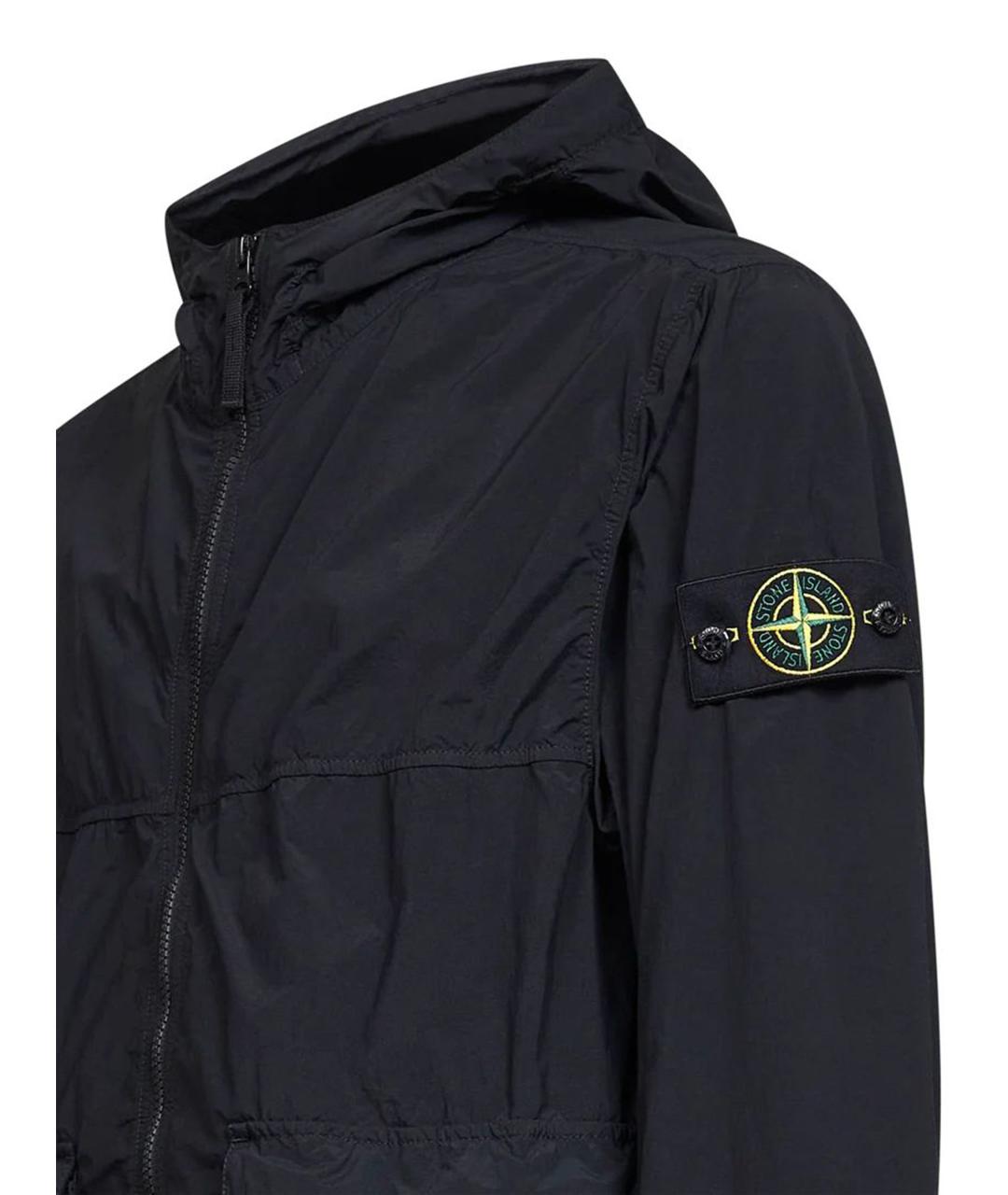 STONE ISLAND Черная полиамидовая куртка, фото 3