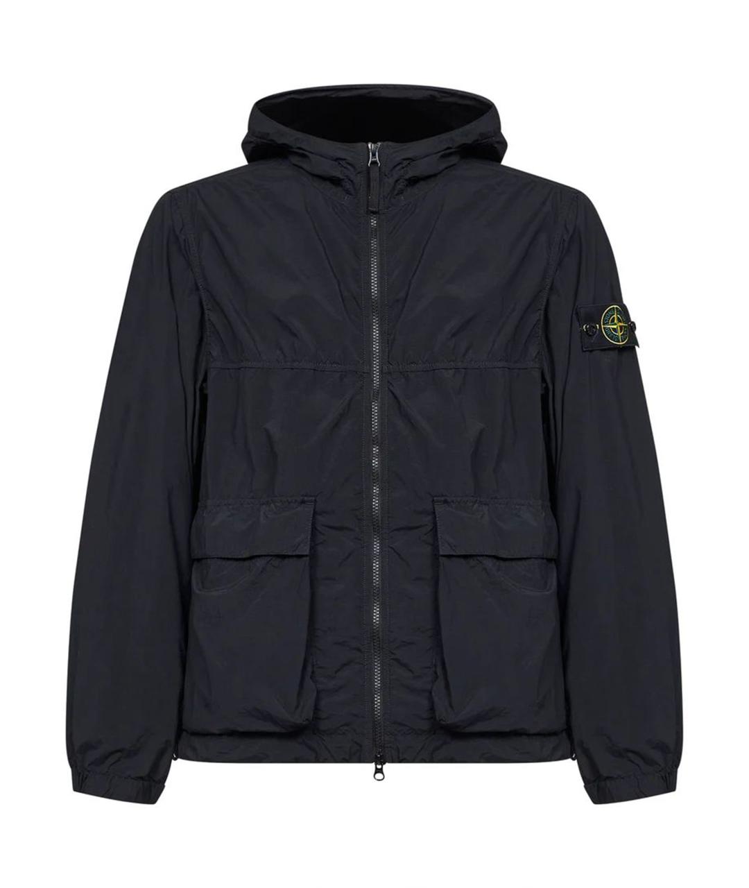 STONE ISLAND Черная полиамидовая куртка, фото 1