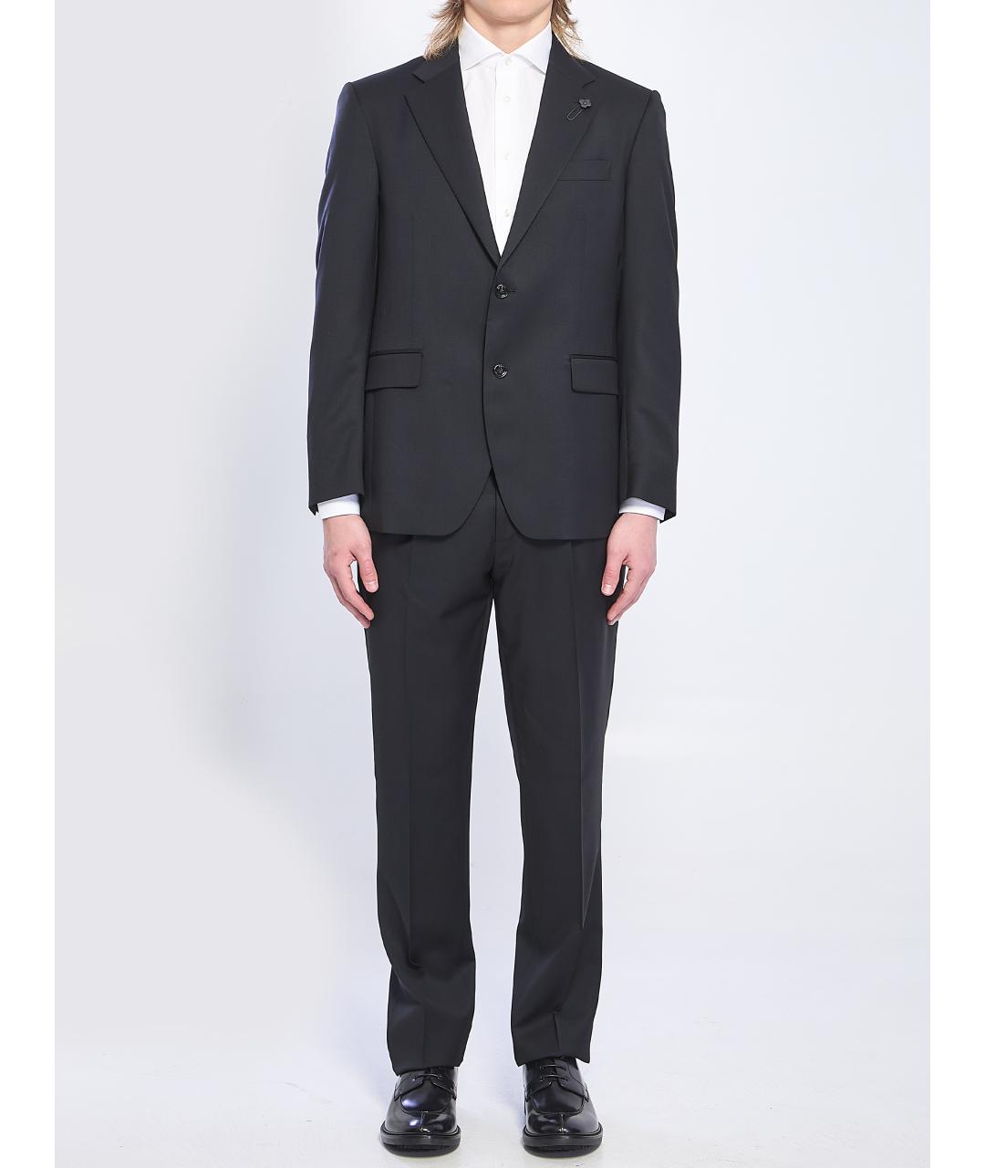 LARDINI Черный классический костюм, фото 5