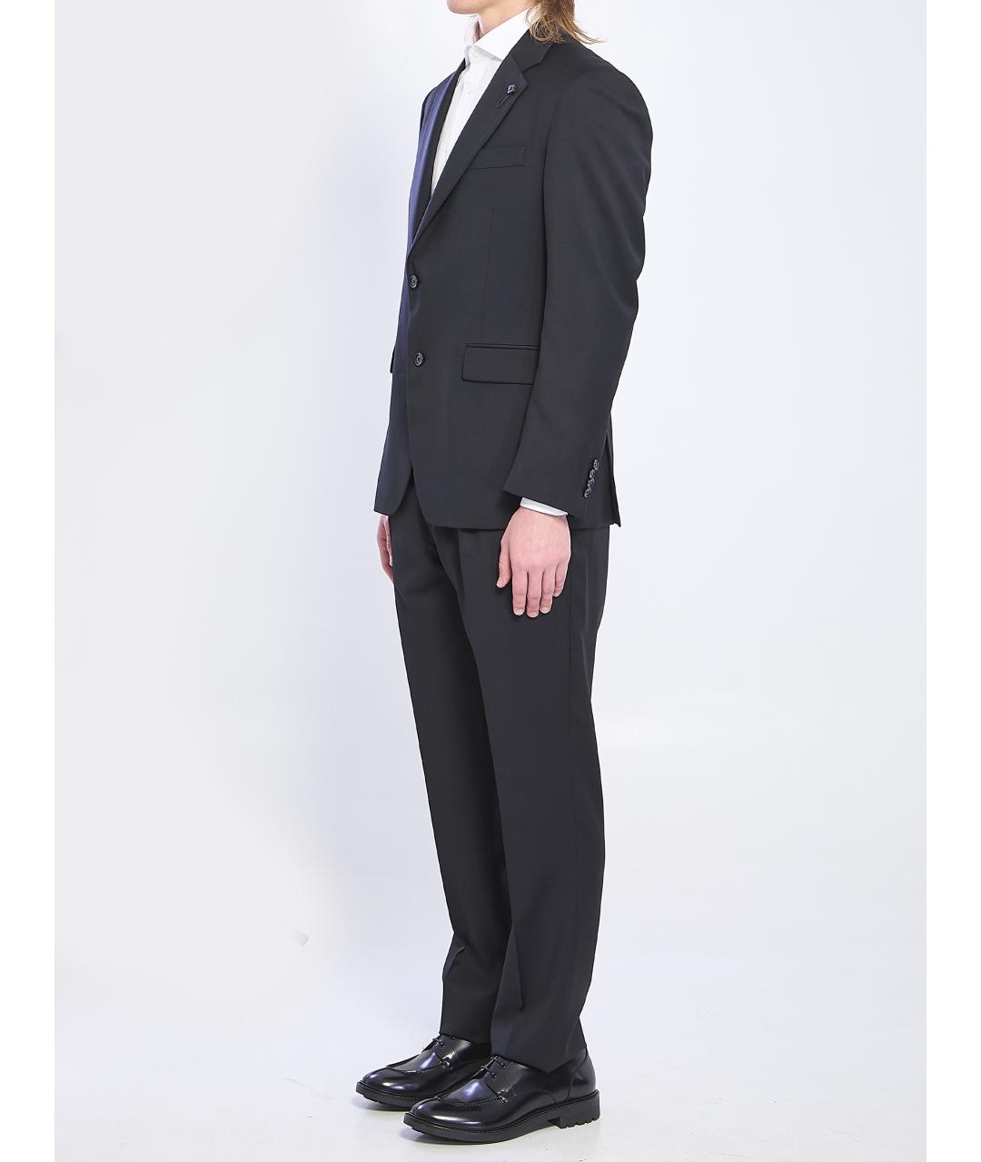 LARDINI Черный классический костюм, фото 2