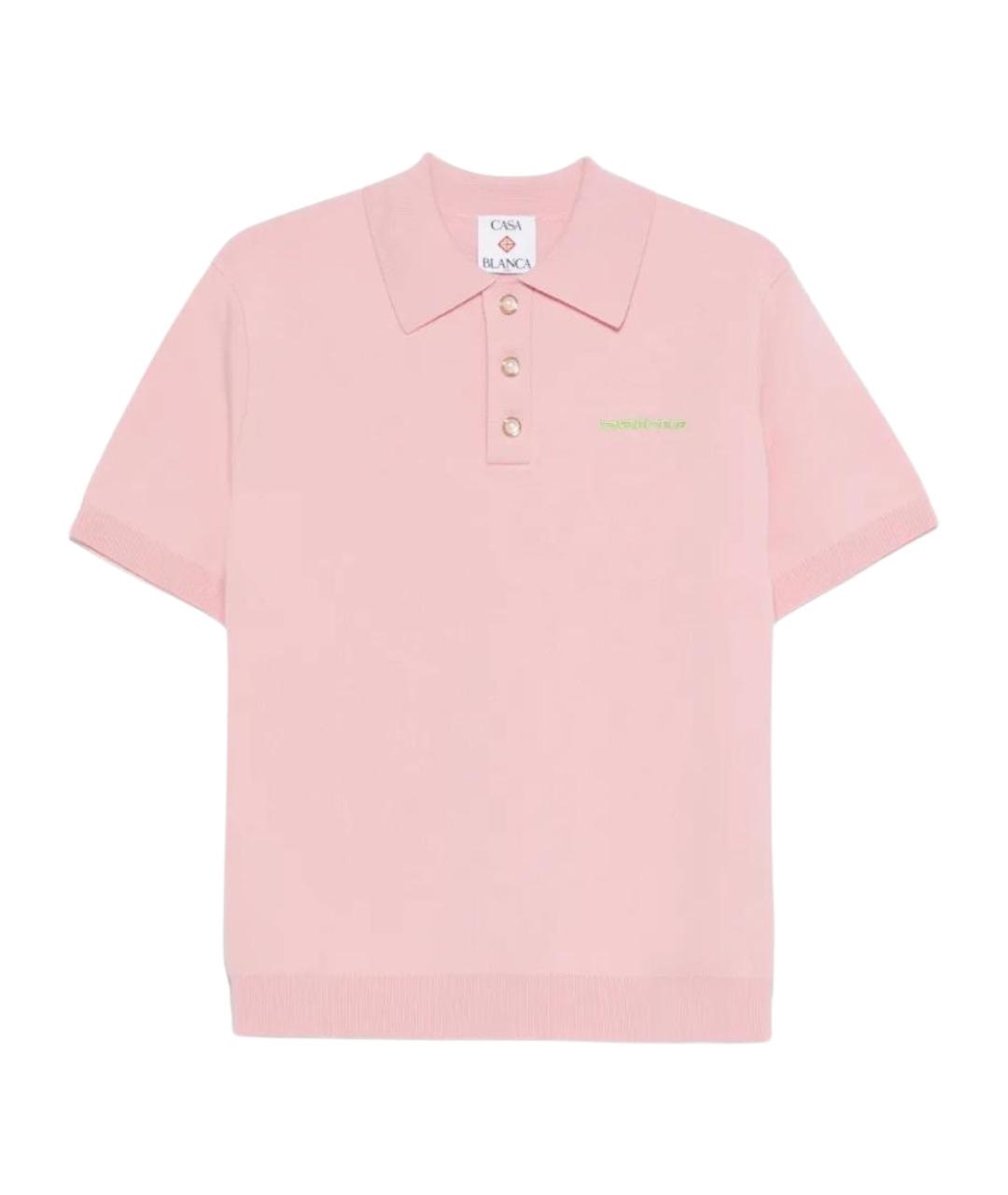 CASABLANCA Розовое поло с коротким рукавом, фото 1