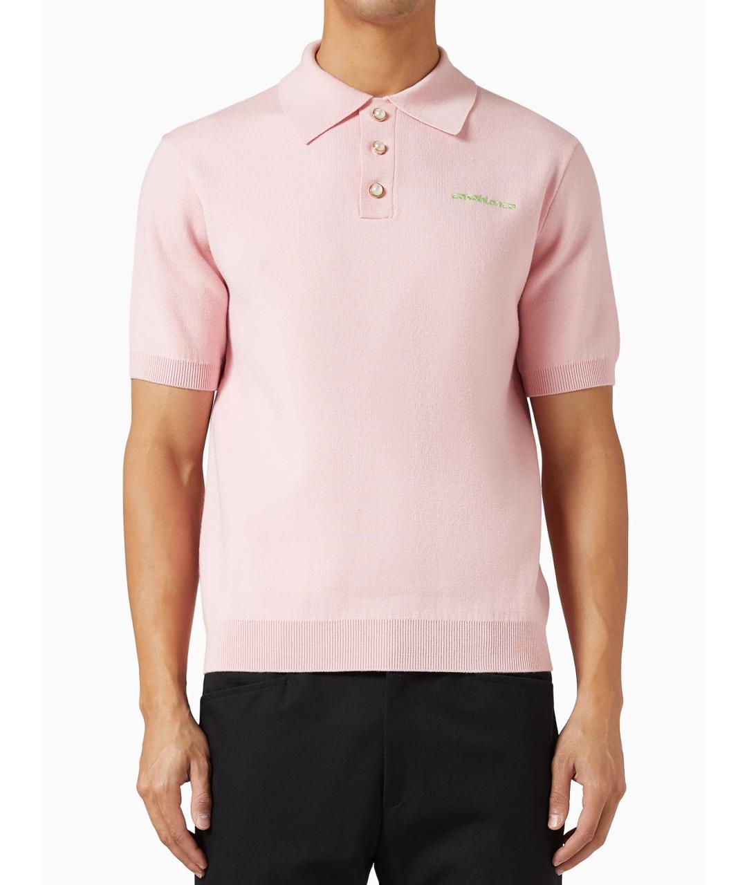 CASABLANCA Розовое поло с коротким рукавом, фото 2