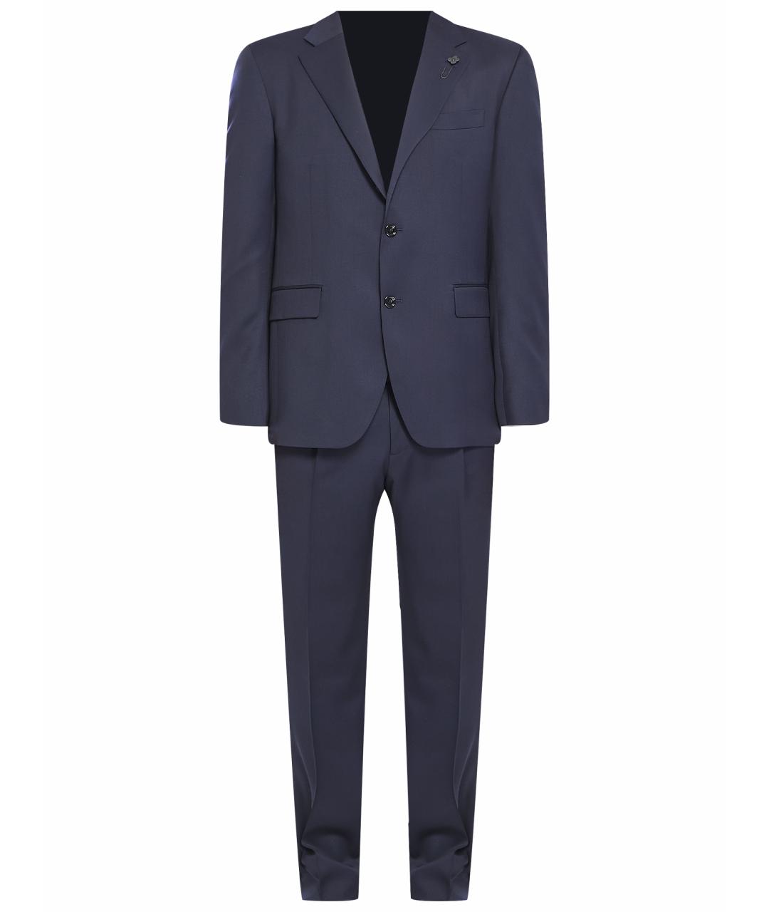 LARDINI Синий классический костюм, фото 1