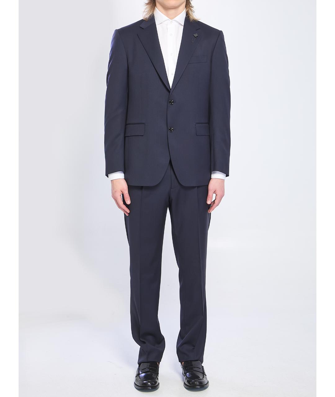 LARDINI Синий классический костюм, фото 5