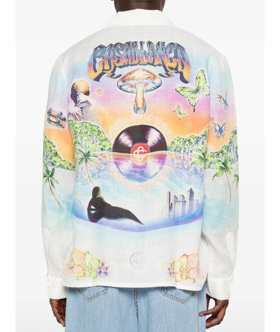 CASABLANCA Мульти льняная кэжуал рубашка, фото 4