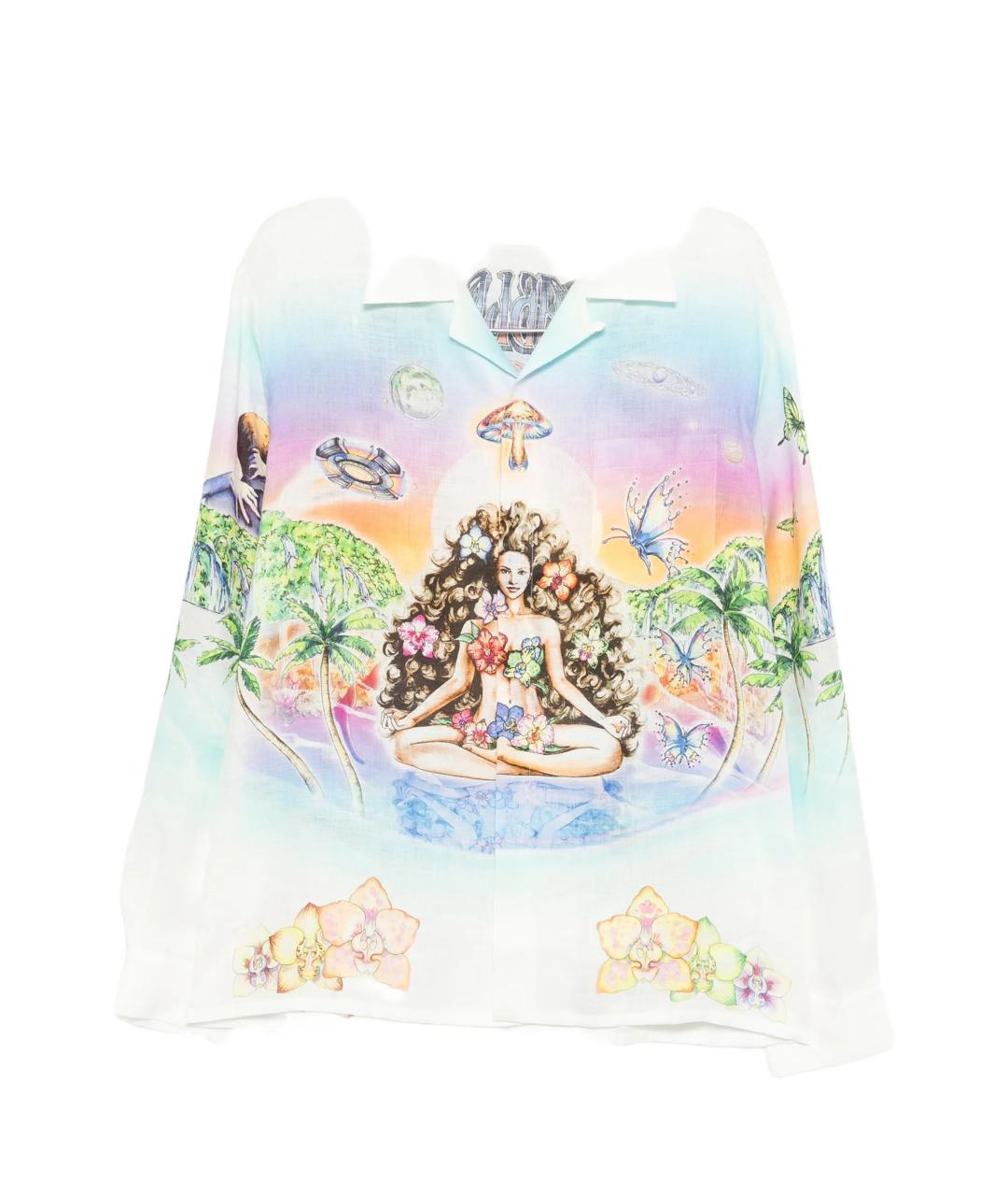 CASABLANCA Мульти льняная кэжуал рубашка, фото 1