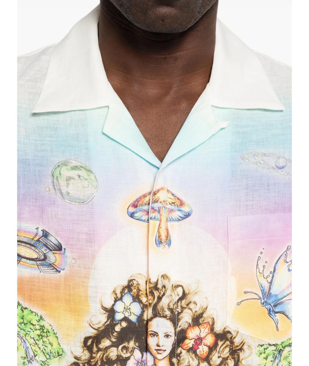 CASABLANCA Мульти льняная кэжуал рубашка, фото 3