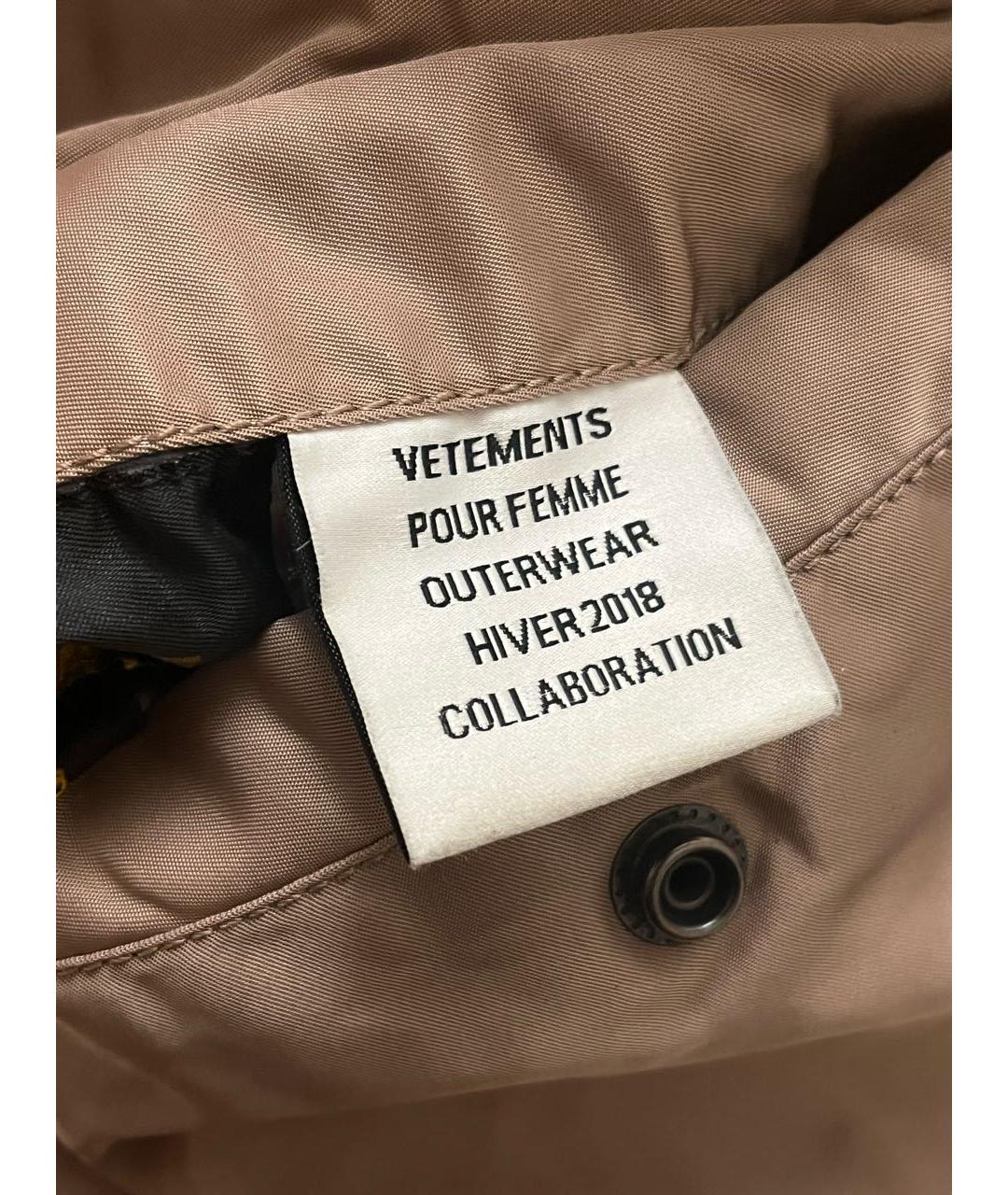 VETEMENTS Бежевая куртка, фото 5