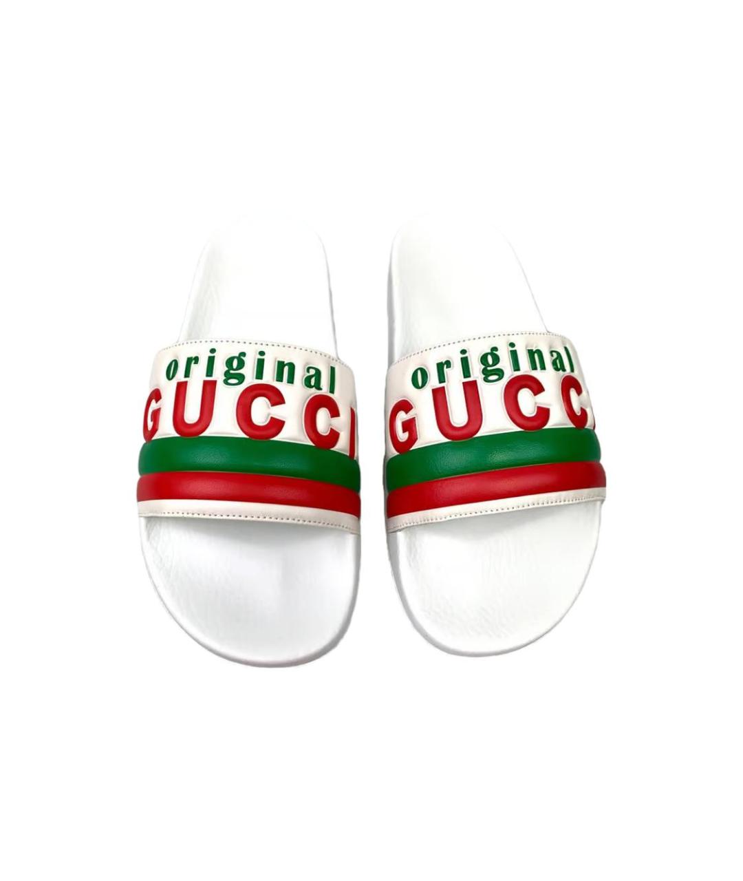 GUCCI Белые сандалии, фото 4