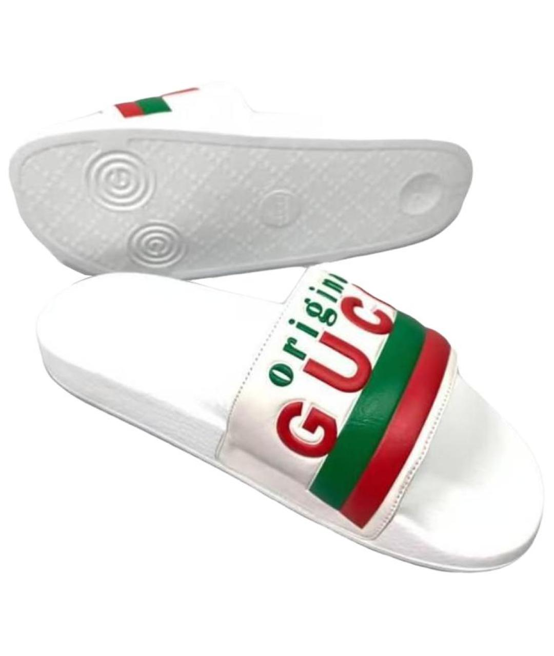 GUCCI Белые сандалии, фото 5