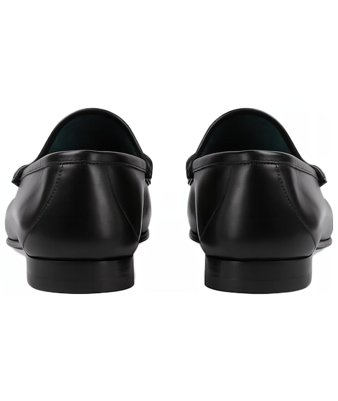 GUCCI Черные кожаные лоферы, фото 4