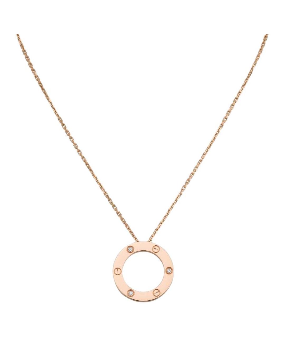 CARTIER Золотая подвеска из розового золота, фото 1