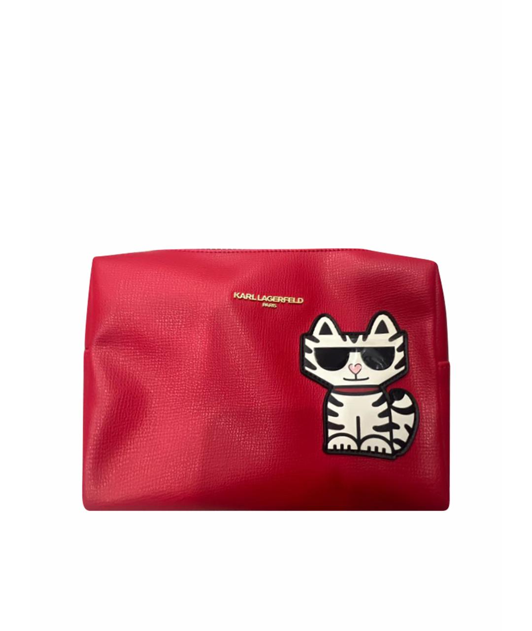 KARL LAGERFELD Черная косметичка из искусственной кожи, фото 1