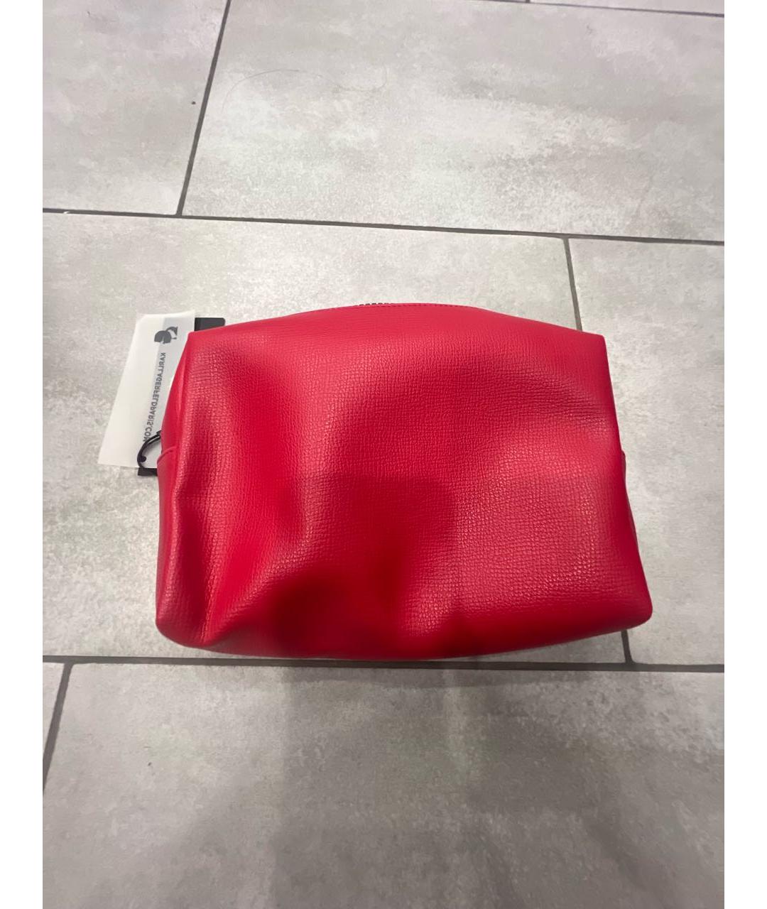 KARL LAGERFELD Черная косметичка из искусственной кожи, фото 3