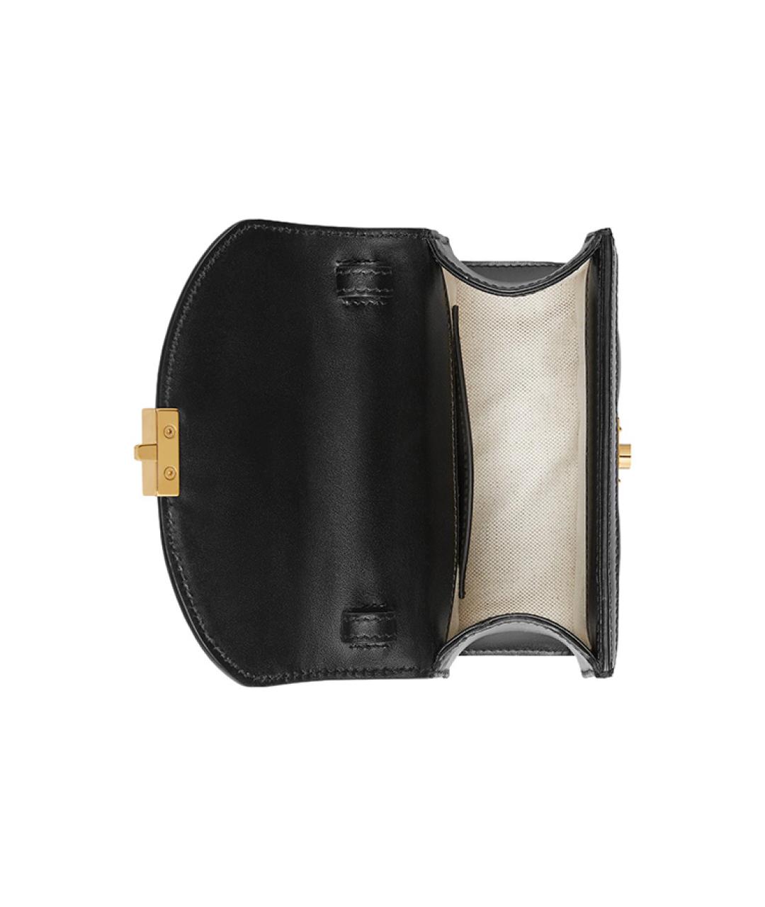 GUCCI Черная кожаная сумка через плечо, фото 8