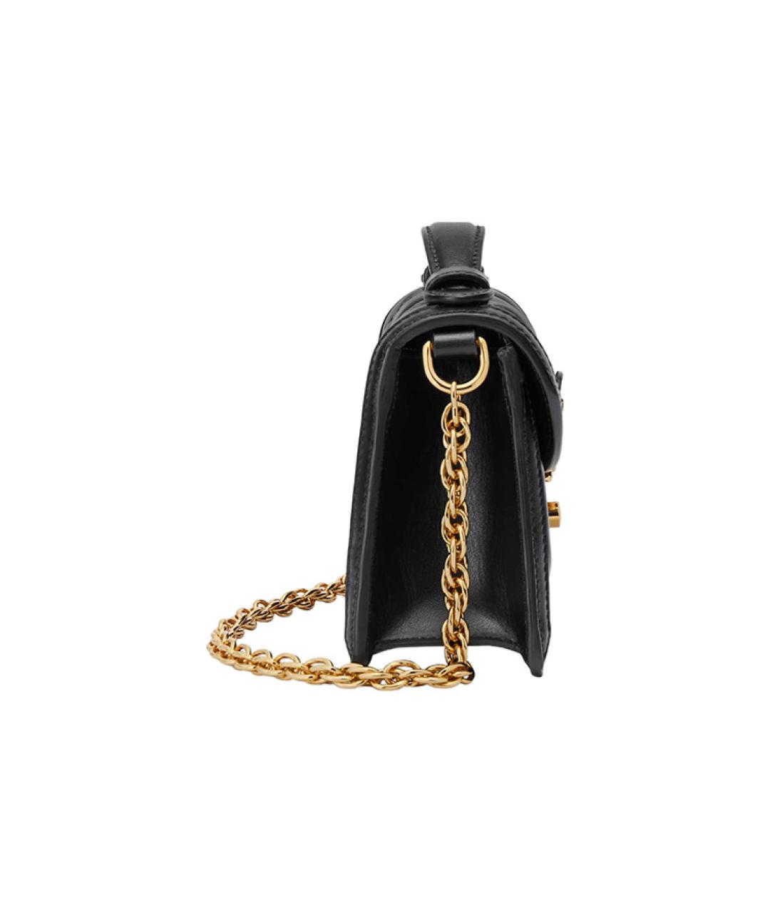 GUCCI Черная кожаная сумка через плечо, фото 4