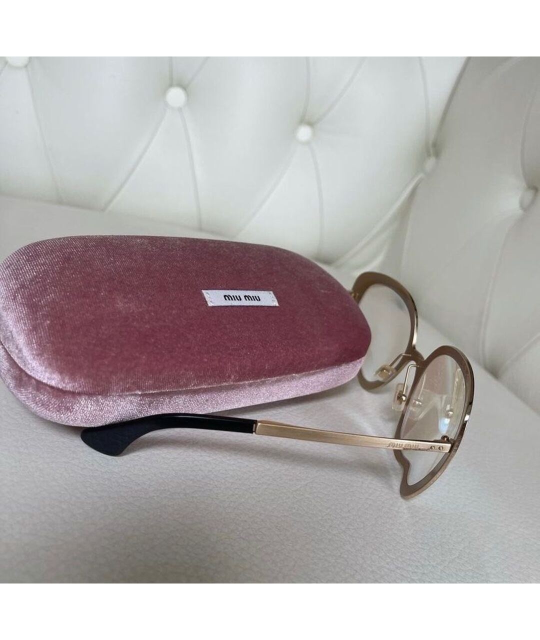 MIU MIU Металлические солнцезащитные очки, фото 3