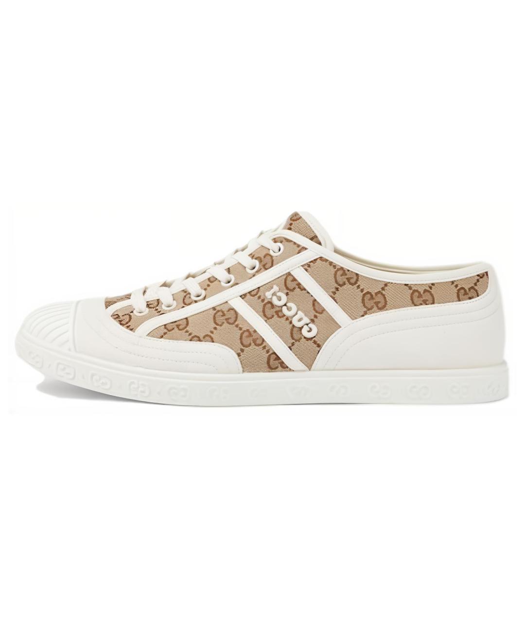 GUCCI Мульти текстильные низкие кроссовки / кеды, фото 2