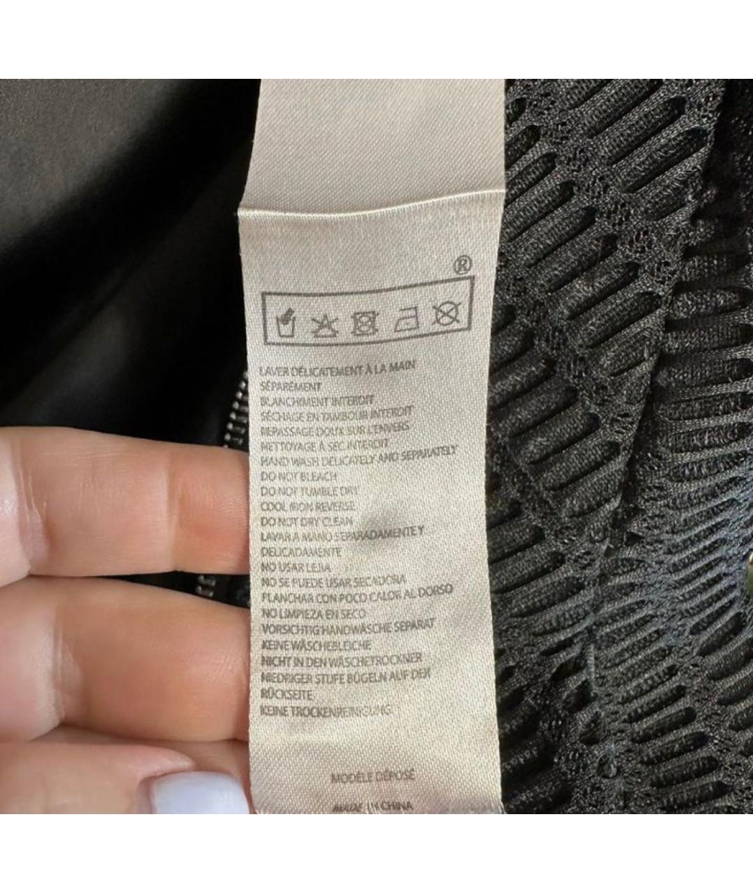 MAJE Черное полиэстеровое коктейльное платье, фото 7