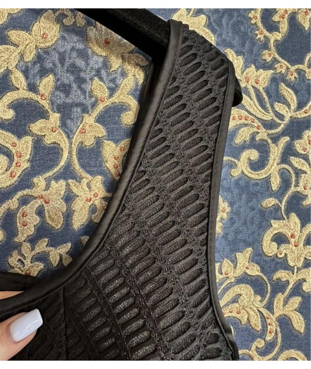 MAJE Черное полиэстеровое коктейльное платье, фото 3